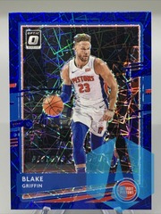 2020-21 Panini Donruss Optic Blue Velocity Prizm Blake Griffin #121 Detroit